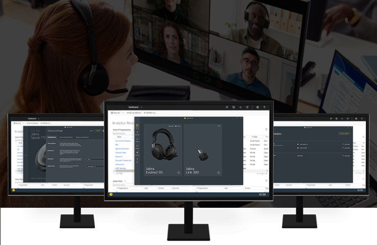 Jabra Direct on screens