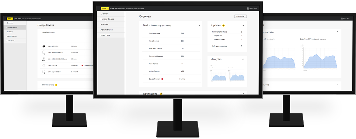 Jabra Direct displayed on the screen